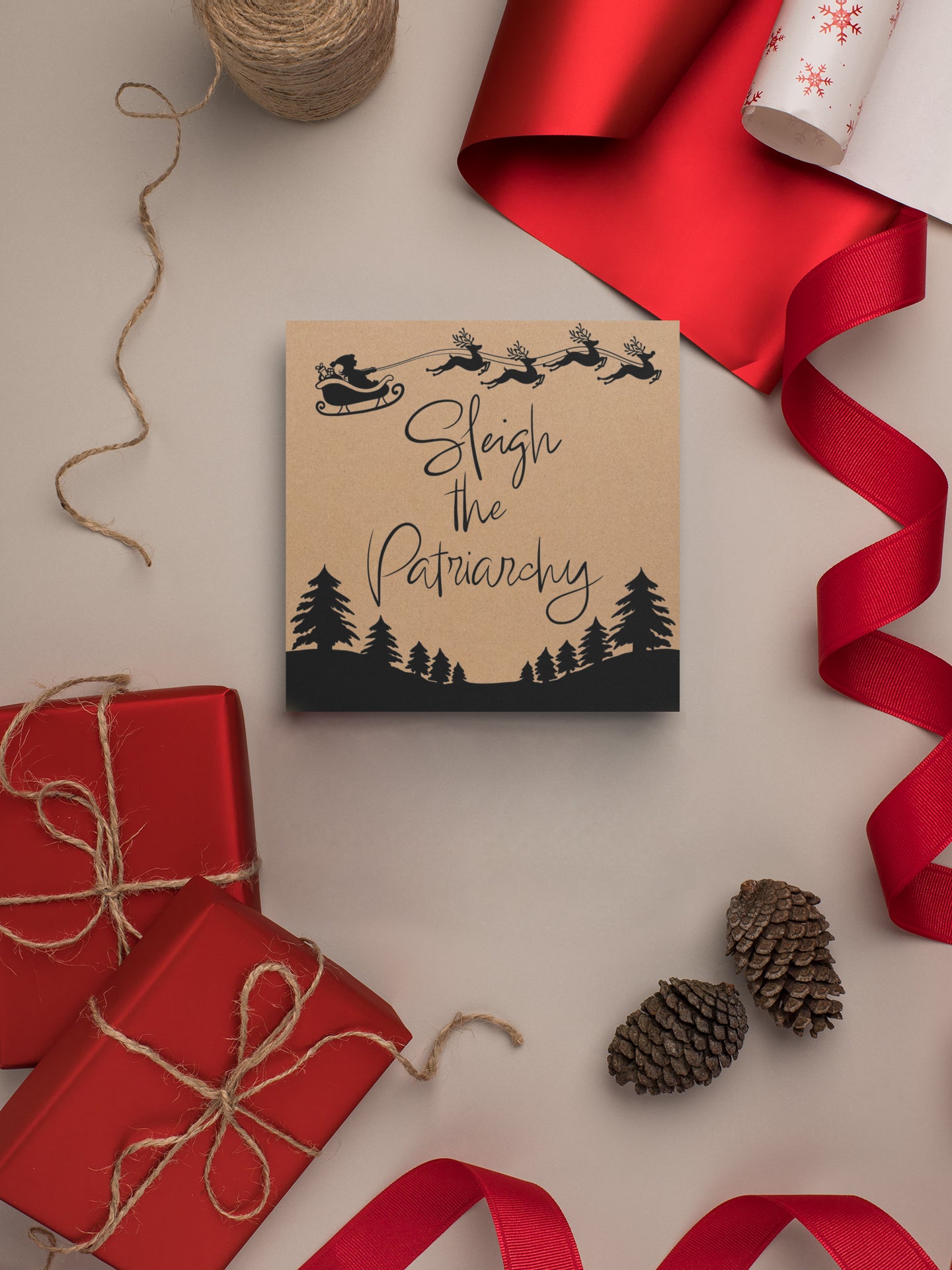 Limited Edition Feminist Christmas Cards - 16 Pack