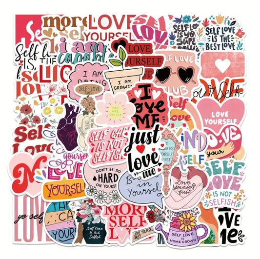 Self-Love & Self-Care Themed Sticker Pack