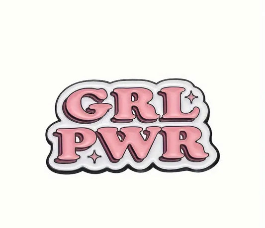 GRL PWR Enamel Pin Badge