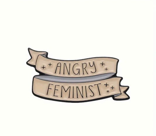 Angry Feminist Enamel Pin Badge