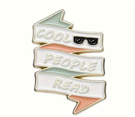 Cool People Read Enamel Pin Badge