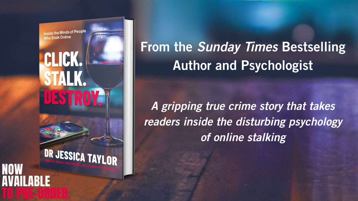 'Click. Stalk. Destroy' Book Launch Event and Q&A with Dr Jessica Taylor