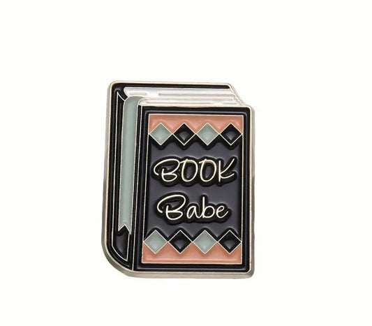 Book Babe Enamel Pin Badge