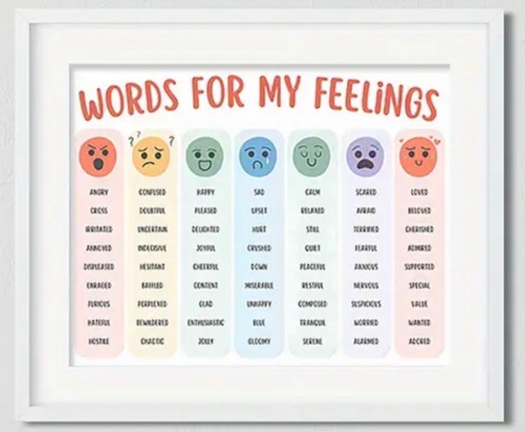 Words For My Feelings Poster