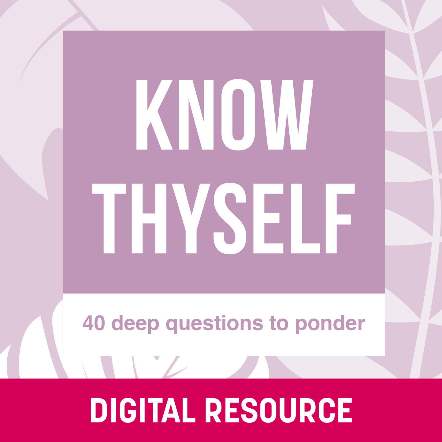 Know Thyself: 40 deep questions to ponder - Digital Flashcards