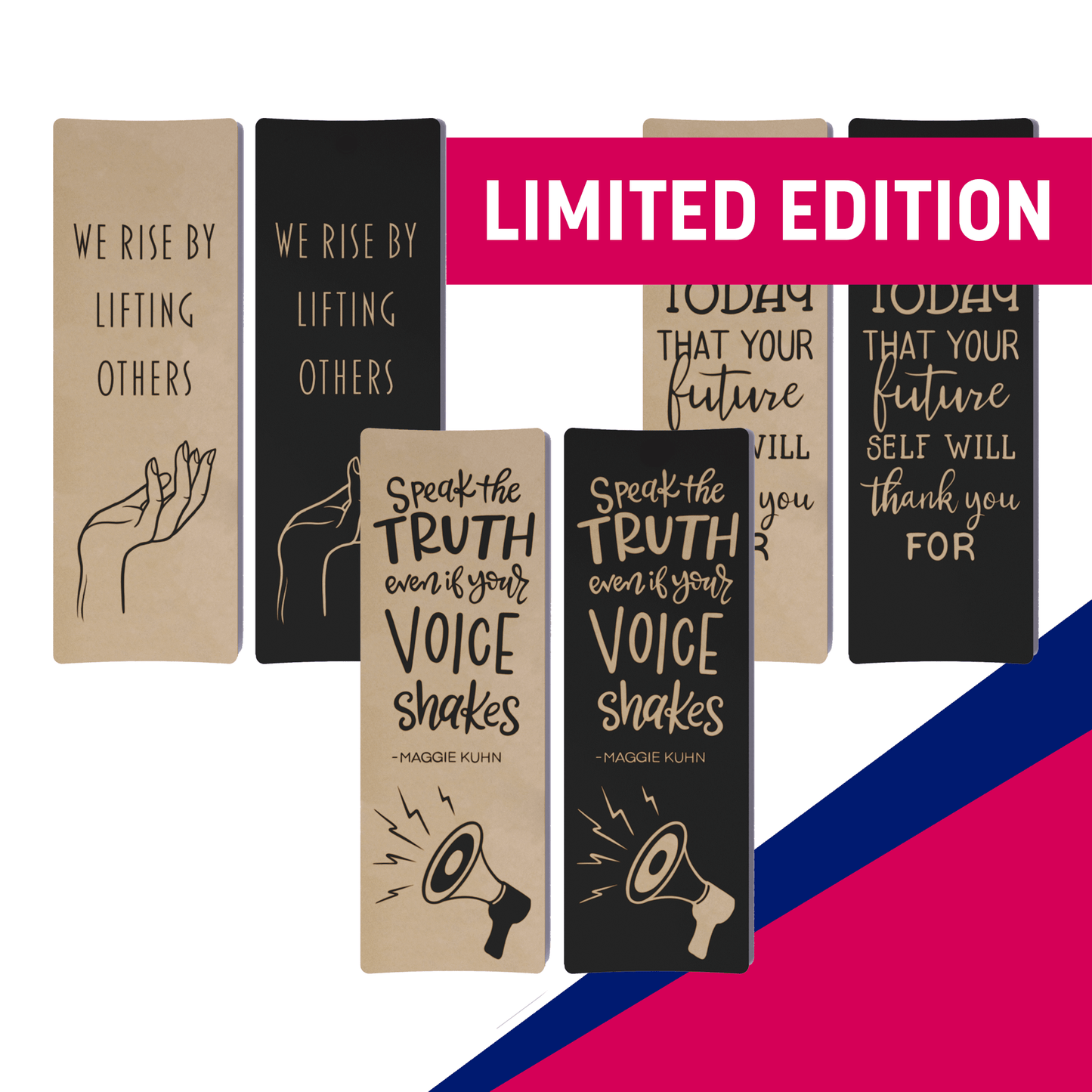 Pack of 6 Limited Edition Bookmarks